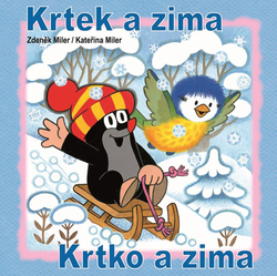 Krtek a zima - omalovánky čtverec